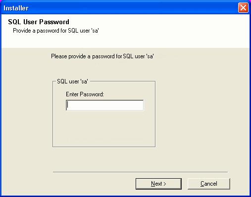 NOTES This is the password for the administrator's account created by SQL