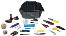 Emergency Restoration Tool Kit A specialized tool kit designed for loose tube outside plant applications where fiber optic cable damage has occurred and a quick repair kit is needed to support
