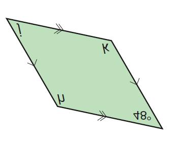 MFM1P U5L4 Interior Angles in a Polygon Example 3 : For the following parallelogram,
