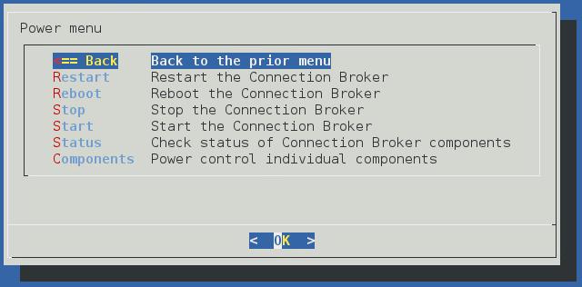 Connection Broker Application Guide Main Menu Options The following table describes the options available in the Main menu.