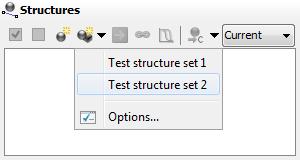 The list of defined Structure Set Templates is available from the tool in the Structures toolbox.
