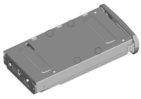 3. With the hard drive connected to the tray (using the SATA connection),