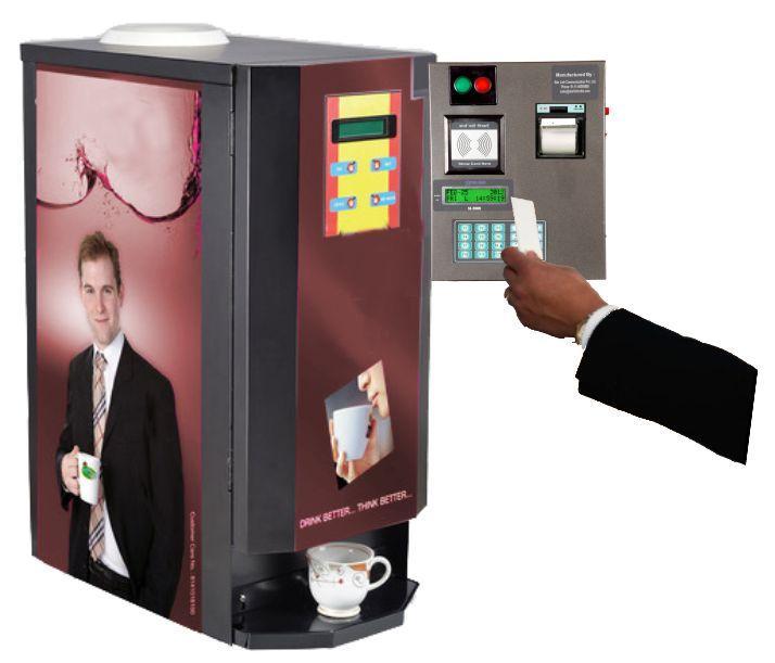 Tea/Coffee Vending Machine Industrial Model can be used in Tea/Coffee vending management, as time zone comes into action in its operation.