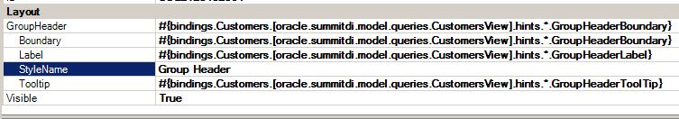 Configuring an ADF Table Component to be Read-only Figure 7-20 Starting a Grouped Header in a Dynamic Column 7.17.