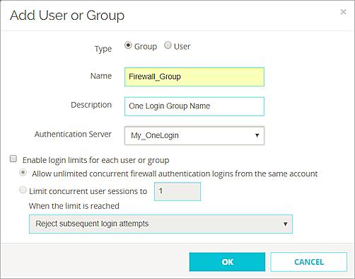 5. Click OK. The Users and Groups page appears. 6. Click Save. 7. To add an RDP Host to the Access Portal, select Subscription Services > Access Portal. 8. Click Add.