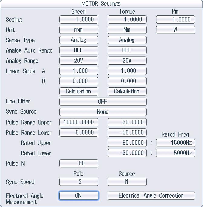 Chapter 3 Motor Evaluation Conditions (Option) 3.1 Setting Motor Evaluation Conditions This section explains the following settings for motor evaluation conditions.