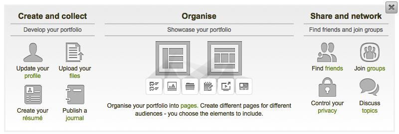 About Mahara Mahara e-portfolio guide Mahara enables you to create an online portfolio.
