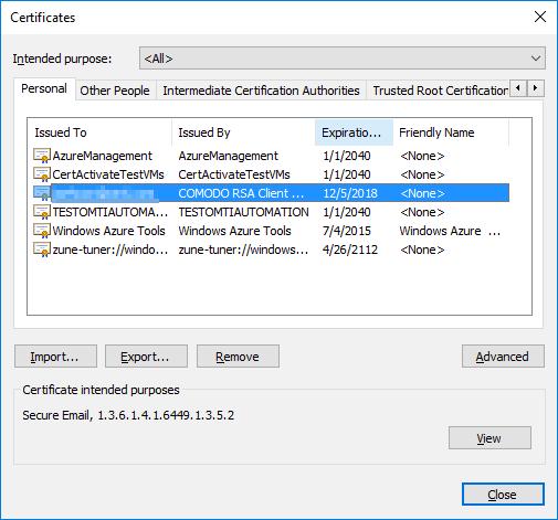 Exporting a digital certificate from a browser 5. In the Save as type dropdown, select PKCS12 Files (*.p12). Select a folder to export the certificate to, enter a file name, then click Save. 6.
