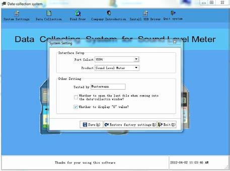 4. Select Port at System Settings at Interface Setup