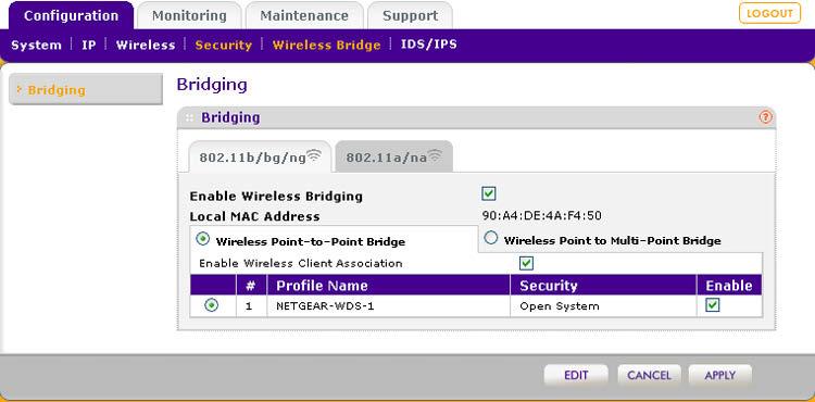 Wireless PC card in a notebook computer Router Point-to-point bridge mode Point-to-point bridge mode Hub or switch Wireless PC card in a notebook computer Figure 67.