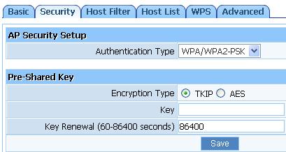 Figure 4-19 This item mixed WPA-PSK and WPA2-PSK mode, which provides higher security level; you can configure it according with WPA-PSK or WPA2-PSK 4.5.3.