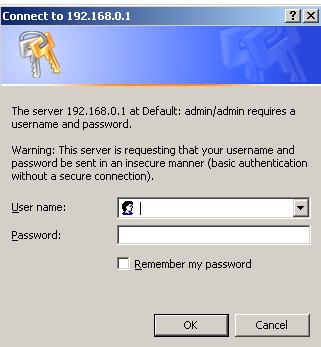 21 8.1 Setup Wizard 1. Open a web browser (Internet Explorer/Firefox/Safari) and enter the IP Address http://192.168.0.