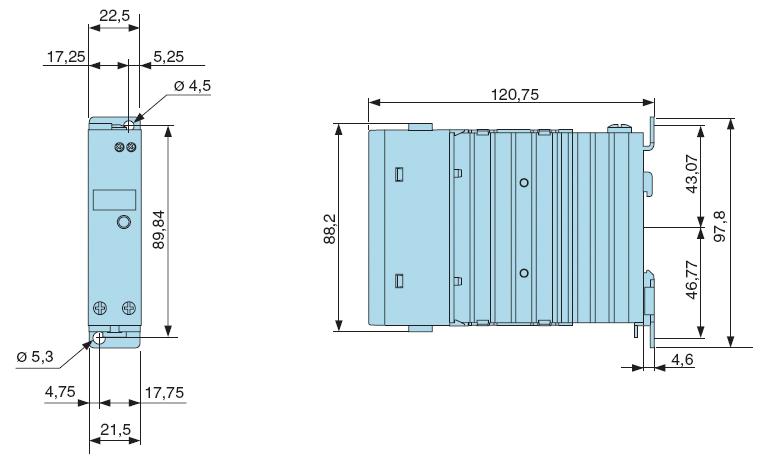 RSC Series Dimensions (mm) 20A/30A Models