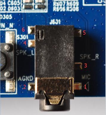 Differential layout Close to Socket GND GND 10uF GND U501 IN2N IN2P AGND 75pF 15pF ESD Codec ALC5616 HPO_L HPO_R AGND 22uF 22uF 10pF 33pF Close to Socket 10pF 33pF GND ESD Figure 10: Earphone Circuit