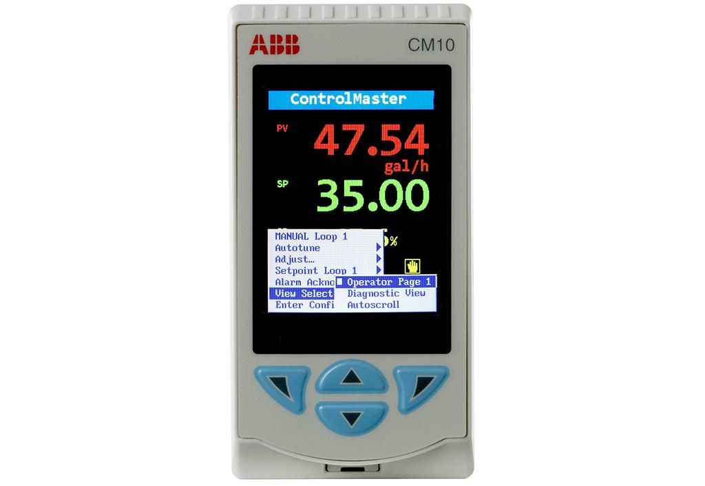 CONTROLMASTER CM10 UNIVERSAL PROCESS CONTROLLER 1/8 DIN DS/CM10-EN REV. P 5 Powerful operator display The CM10 features a full-color 5.5 cm (2.2 in.