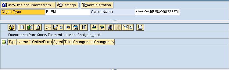 Step-2 Select Object Type as ELEM and Object Name
