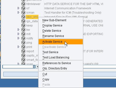 start the service. For starting a service in SICF right-click the node and choose Activate Service.