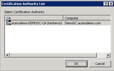 Configuration To a local or organizational Certificate Authority, such as an Active Directory server with the Active Directory Certificate Services Role installed. i. Transfer the file to the CA. ii.