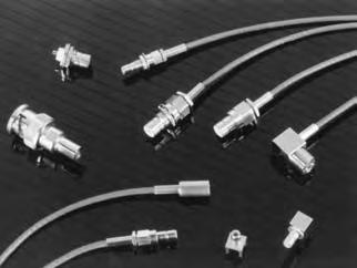 SMB Connectors Product Facts SMB offers snap-fit coupling for quick connect/disconnect Choice of Commercial or High Rel Connectors 50 and 75 Ω MIL-Type connectors available Straight plugs and jacks