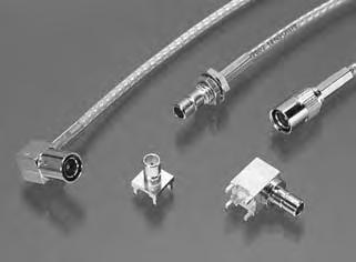 SMB Connectors, Mini 75 Ohm Product Facts Industry standard for miniature 75 ohm SMB SMB offers snap-fit coupling for quick connect/disconnect Suitable for high density applications Fast easy cable