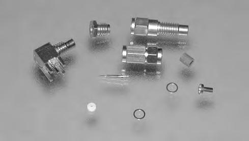 SMC Connectors Product Facts Three-piece designs Fast, clean cable assembly Connector bodies preassembled Solderless termination no danger of heat damage Center conductor and braid terminated with