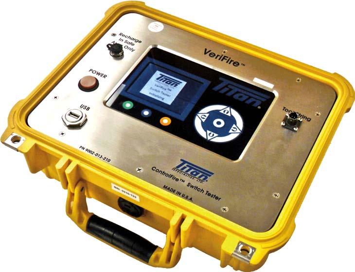 VeriFire Switch Tester Portable ControlFire switch tester Enables the surface testing of the
