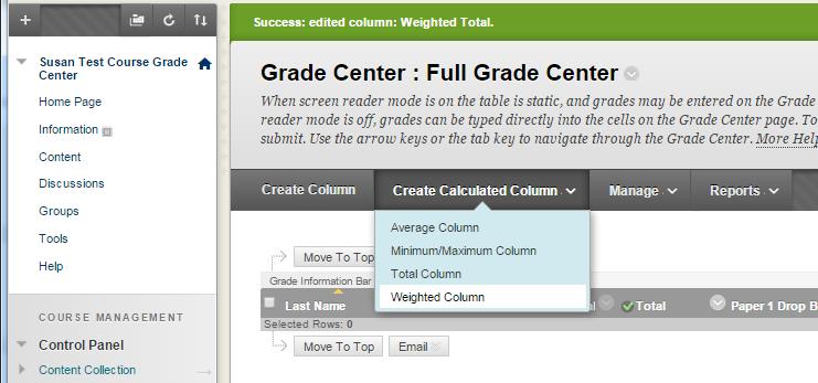 g. Create a weighted column for a category i.