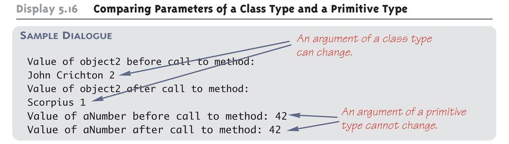 Comparing Parameters of a Class Type