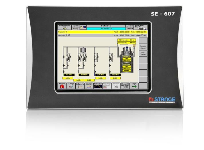 Industrial Control SE-607 Controller and visualization combined as an automation solution with infrared touch operation Trend-setting industrial controls for heat treatment plants The controller is
