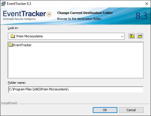 EventTracker Components EventTracker Console Change Audit Trap Tracker Status Tracker Description Select this option to install manager console on target computer. Optional component.