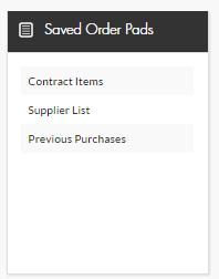 Saved order pads 13 Order now gives you quick access to.