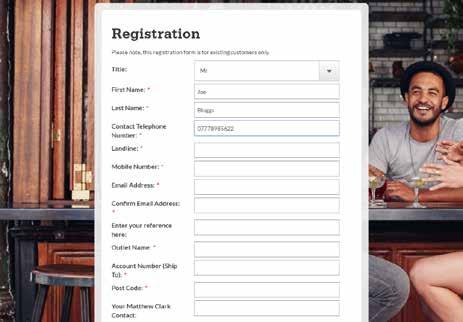 Registration 5 You'll be asked to complete a short form. Complete and submit We aim to get your online account set up within three working days.