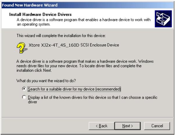6. When the Found New Hardware Wizard asks to install drivers for the SAS Expander device, click on the Cancel button to bypass driver installation, see Figure 3. Figure3.