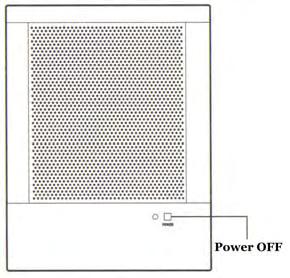 2.4 POWER ON / OFF Power ON: Push the power switch located in the front to switch on the