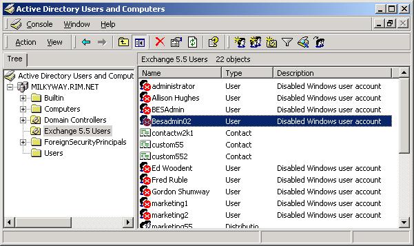 The is installed on a Windows NT 4.0 member server that is participating in the Windows NT 4.0 domain. The is configured to use a Windows NT 4.0 account and an associated 5.5 mailbox.