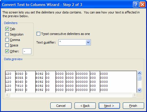 Part 6: Useful Tricks Step 4: Use the Text to Columns