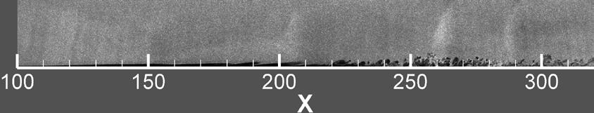 shows the Spanwise NPLS image of supersonic boundary layer corresponding to Fig. 6.
