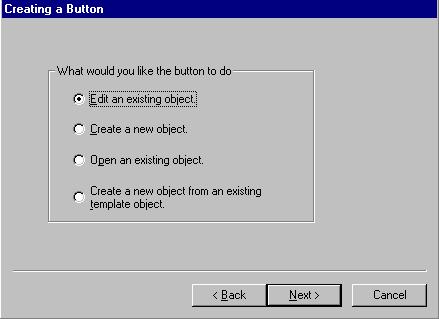 Start Windows Program After making this selection, perform the following user actions.
