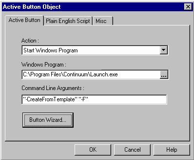 Verify that the Action, Windows Program, and Command Line Arguments entries are correct and click