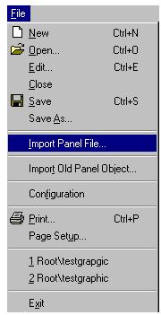 Importing a Pinpoint Panel To import a Panel: 1.