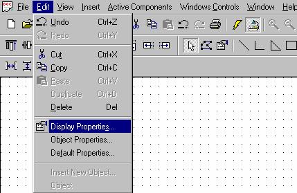 Window Control Display Properties There are two different Display Properties dialog screens that are used with the Window Controls (see below.
