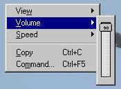 To use this menu, click right on the video control window in run or design mode. The configuration popup menu appears: 14.