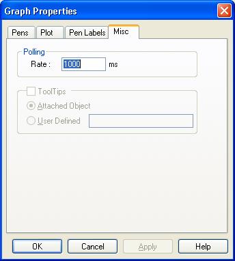 Add To add a pen to the trend control, click the Add button. The Pen Properties dialog appears, as shown in Adding a New Pen, shown earlier in this section.