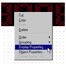 2. Place the cursor over the LED control window, and right click. A popup menu appears: 3.