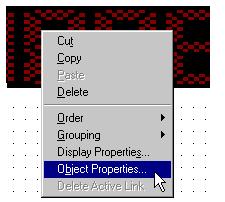 4. From the popup menu, select Object Properties: The LED Number Control Object Properties dialog appears: 5.
