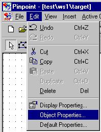 3. Select Edit from the menu bar and click on Object