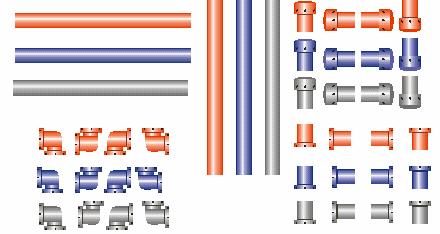 Pipes (RED) (Blue) (GRAY) File Name: Pipe_Red_Horizontal, Pipe_Red_Vertical, Pipe_Red_Cap_Down, Pipe_Red_Cap_Left, Pipe_Red_CurveLeftDown, Pipe_Red_CurveLeftUp, Pipe_Red_CurveRightDown,