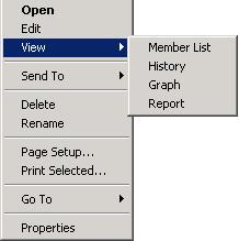 Opening a Log Viewer Once you have configured a Group object, you can review the activities of the objects in the group three
