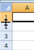 10 Left-click in the Formula Bar. You should now see a blinking cursor in the bar. Type hello in the bar and press Enter. As you re typing in the formula bar, the data appears in the highlighted cell.