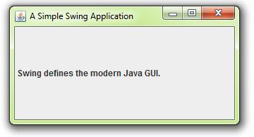 UNIT-V 4 KNREDDY // A simple Swing program. import javax.swing.*; class SwingDemo { SwingDemo() { // Create a new JFrame container.